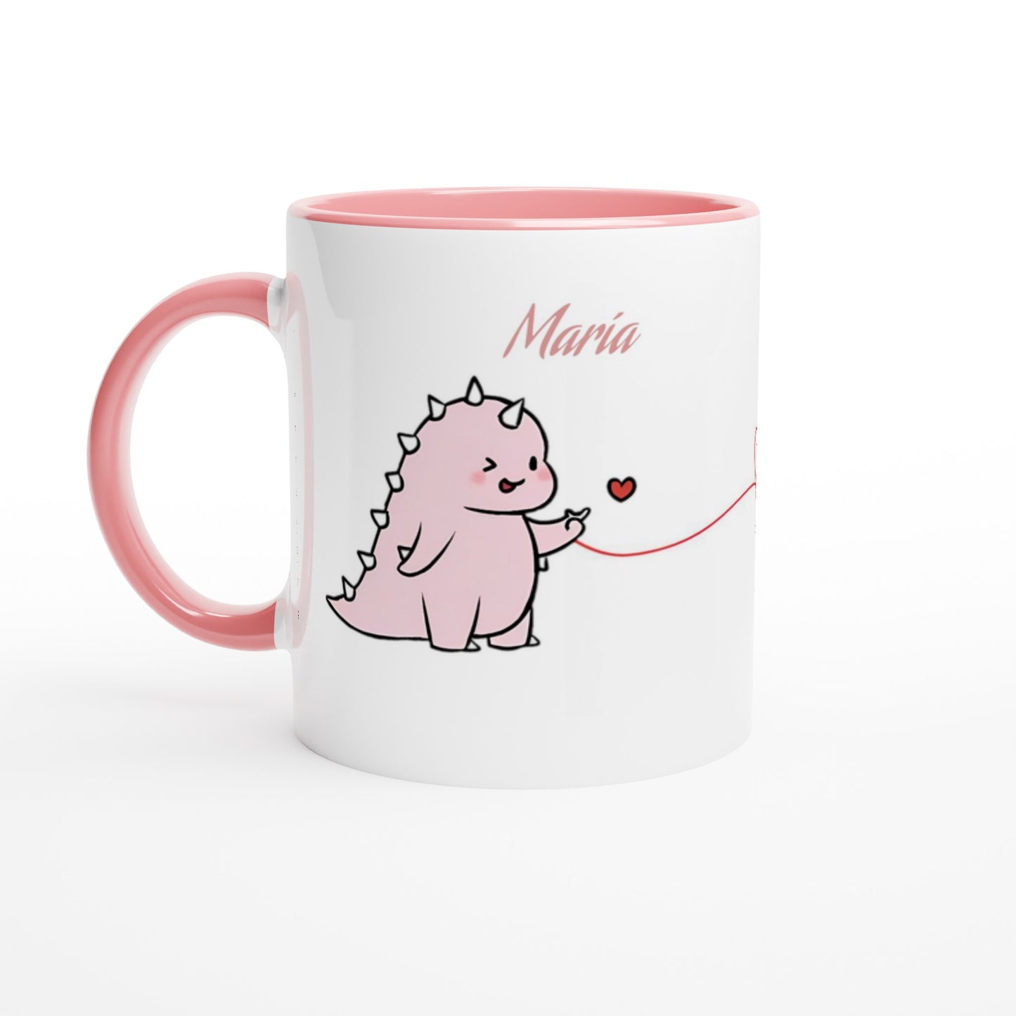 Pack 2 tazas hilo rojo Dino - Personalizada