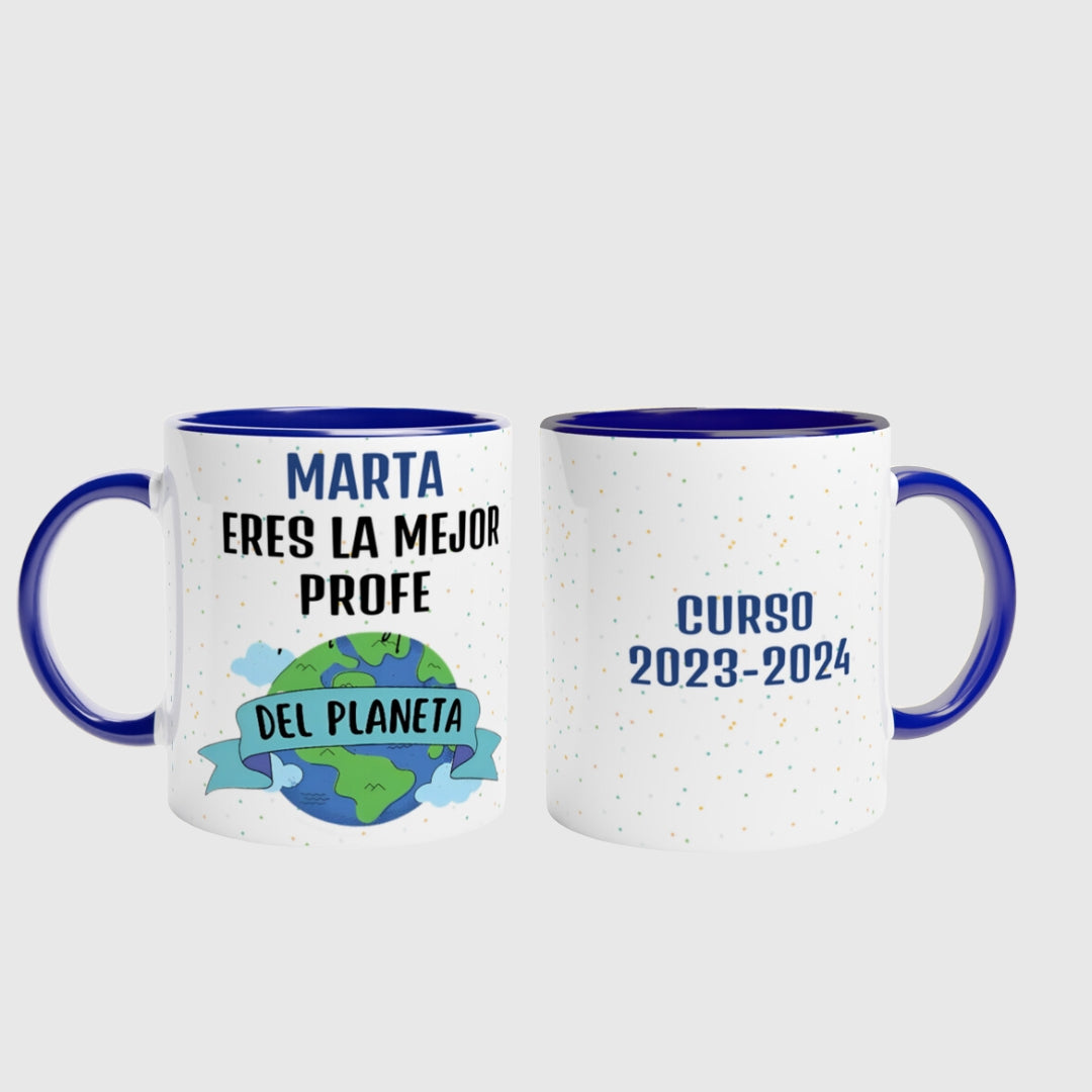 Taza para profes - El/La mejor profe Personalizada