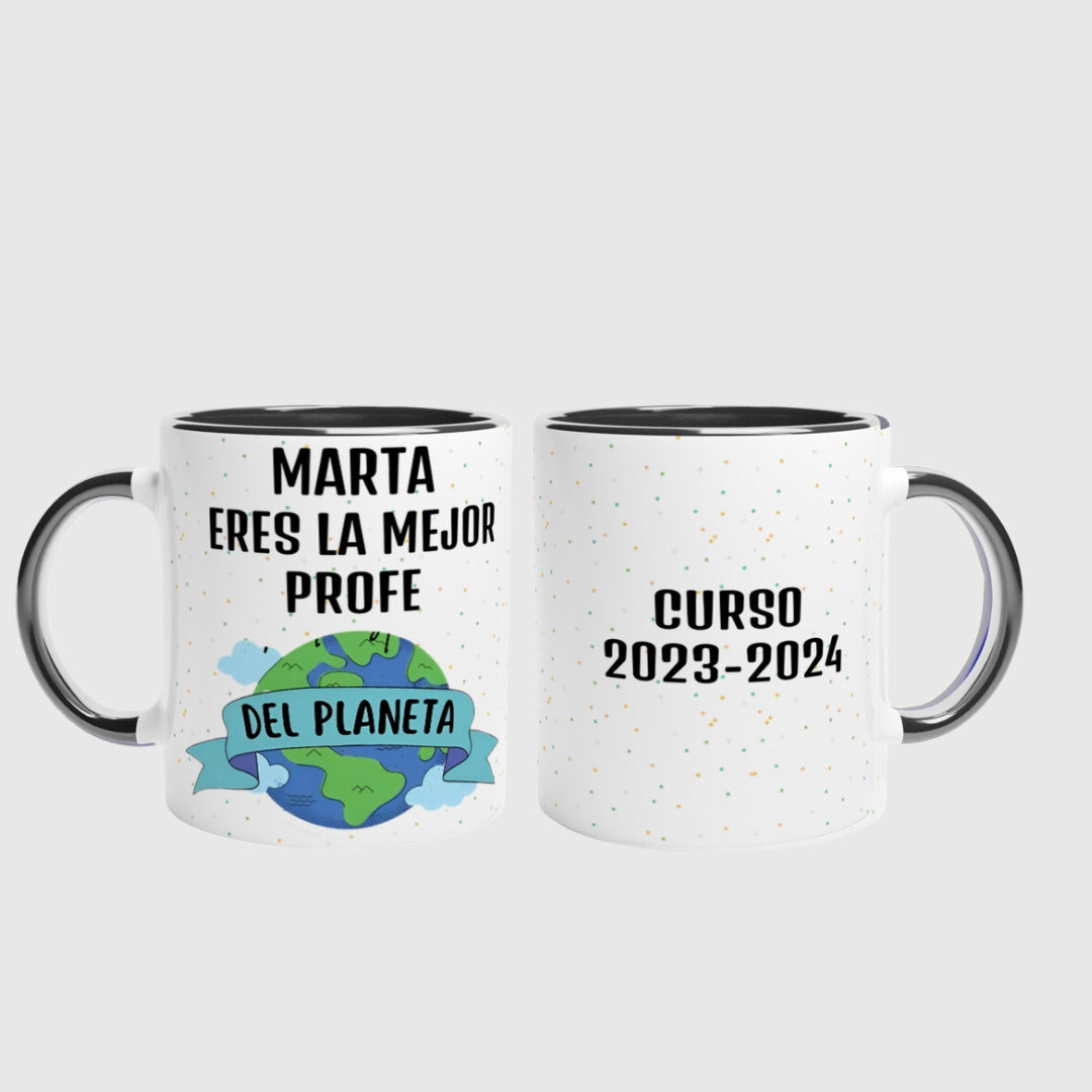 Taza para profes - El/La mejor profe Personalizada