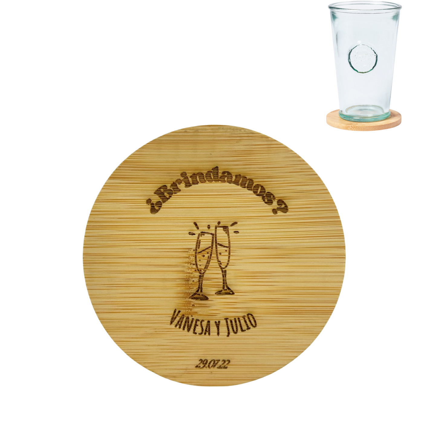 Posavasos para boda - Personalizado