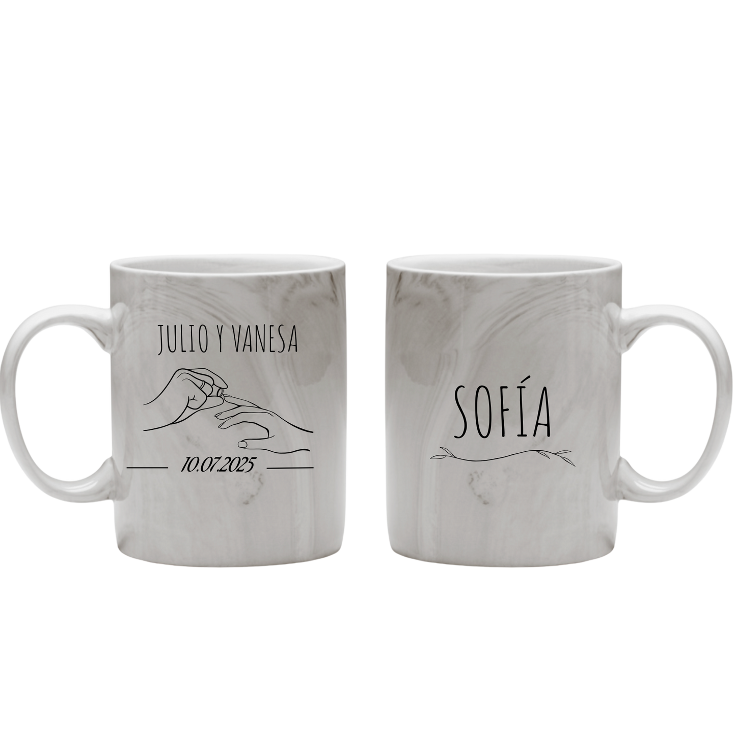 Taza marmolada para bodas - Personalizada