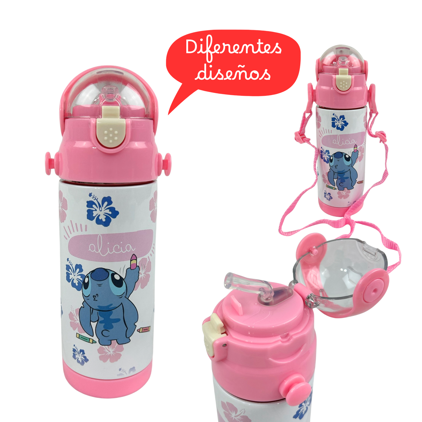 Botella Infantil Personalizada - Personaje y Nombre