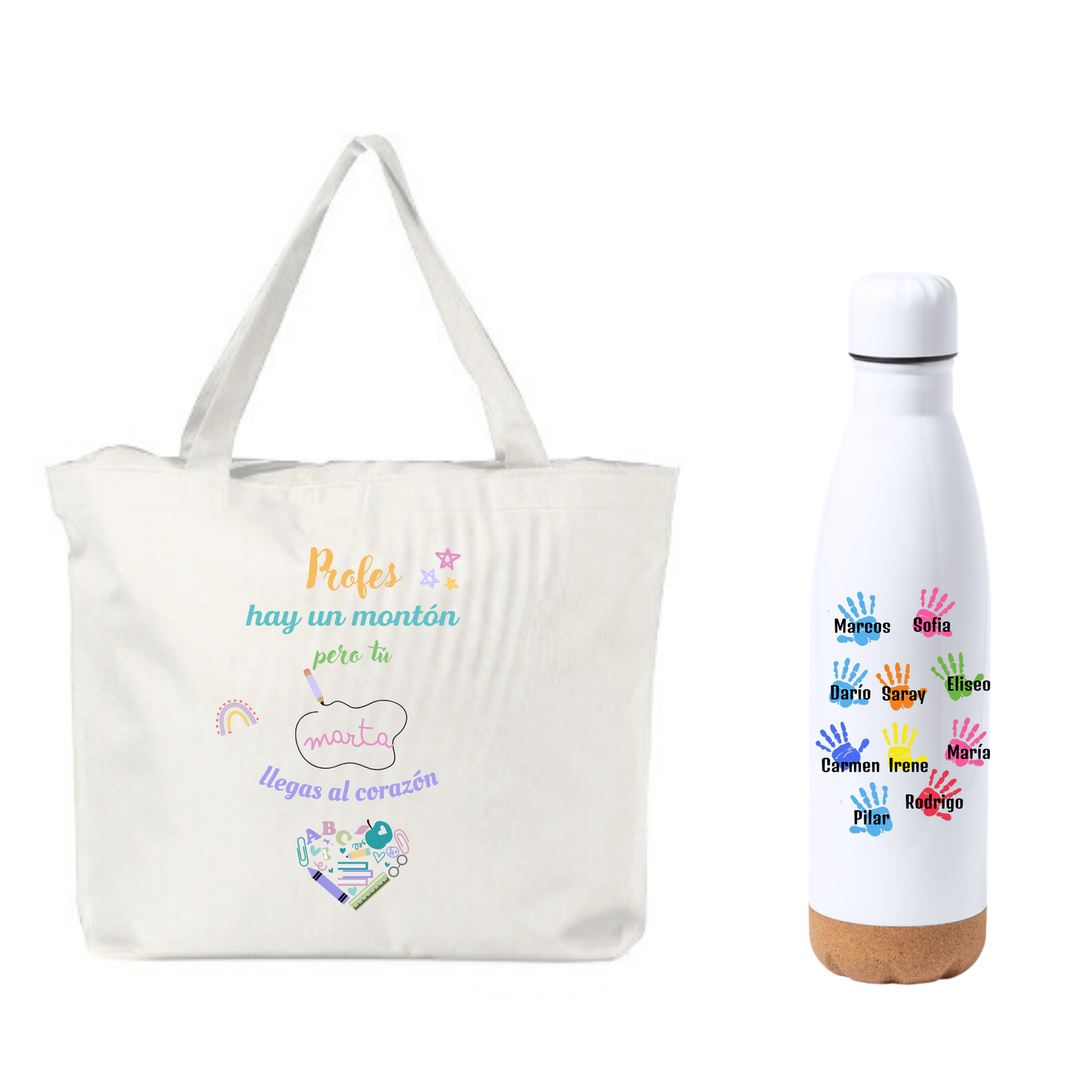Bolso + Botella para profes - Personalizado
