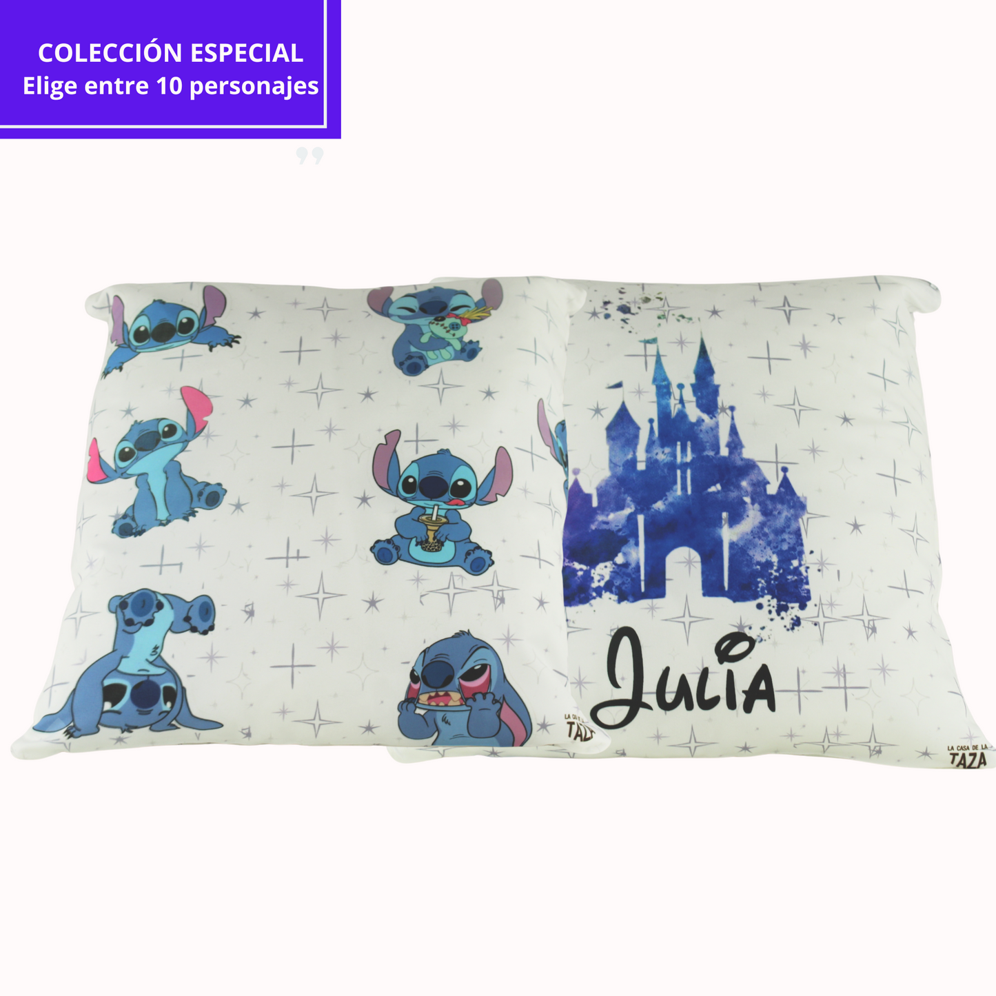 Cojín Colección Especial - Personajes Personalizada con Nombre