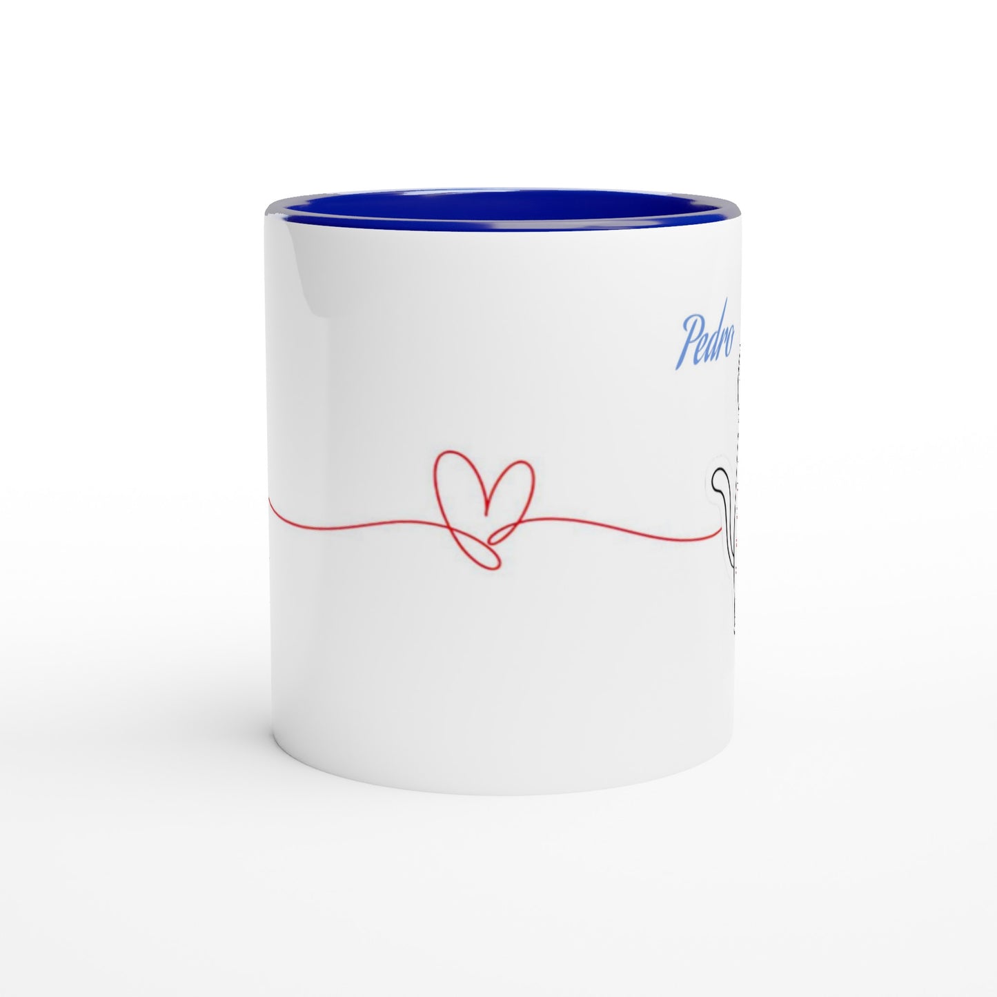 Pack 2 tazas hilo rojo animalitos - Personalizada
