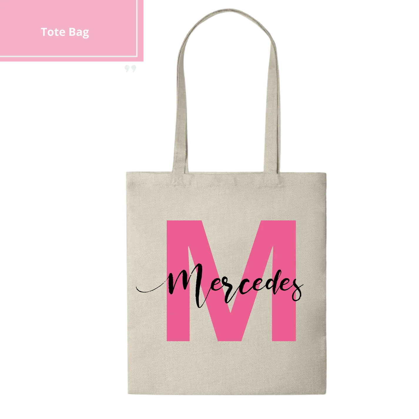 Tote Bag Personalizada - Inicial nombre