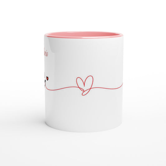 Pack 2 tazas hilo rojo Dino - Personalizada