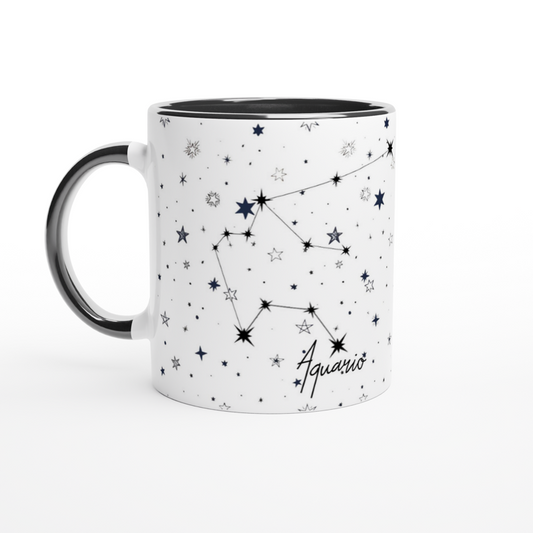 Taza Horóscopo Aquario - Personalizada con tu nombre