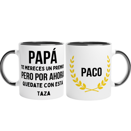 Taza para papá - Premio Personalizada con Nombre