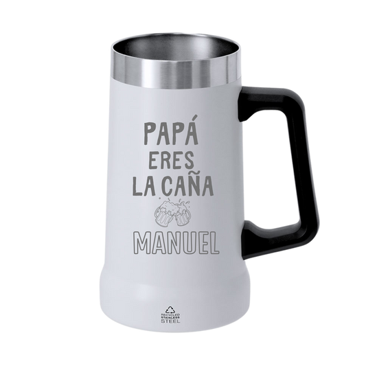 Jarra Personalizada para papá - Eres la caña