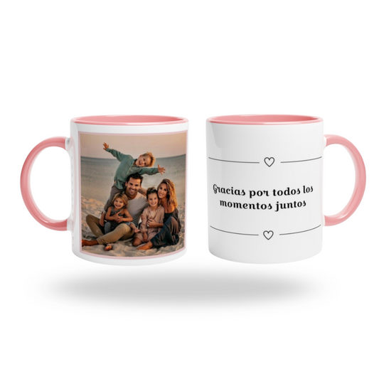 Taza con foto y dedicatoria - Personalizada