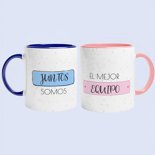 Pack 2 tazas equipo - Pesonalizada con nombres