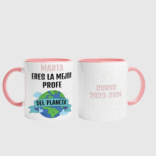 Taza para profes - El/La mejor profe Personalizada