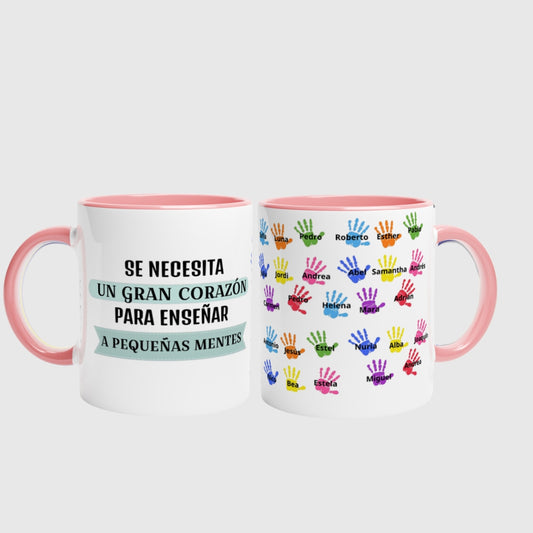 Taza Profe - Personalizada con huellas
