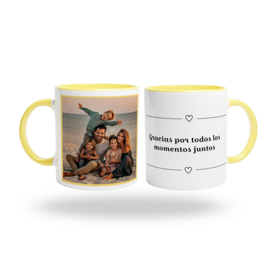 Taza con foto y dedicatoria - Personalizada