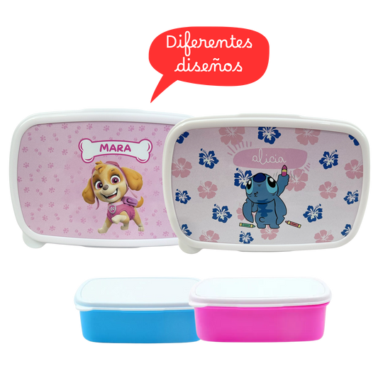 Fiambrera Infantil Personalizada - Personaje y Nombre