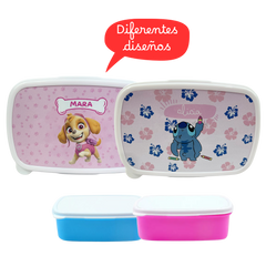 Fiambrera Infantil Personalizada - Personaje y Nombre
