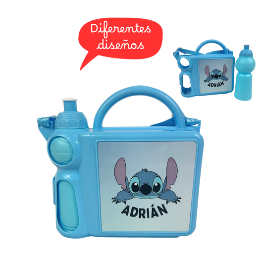 Maletín infantil almuerzo - Personaje y Nombre