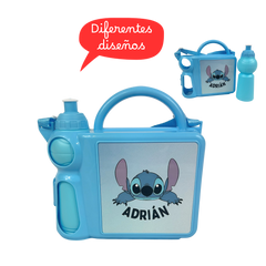 Maletín infantil almuerzo - Personaje y Nombre