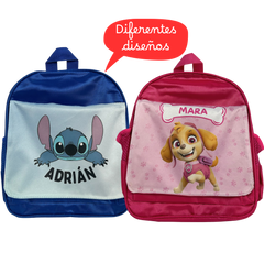 Mochila infantil personalizada - Personaje y Nombre
