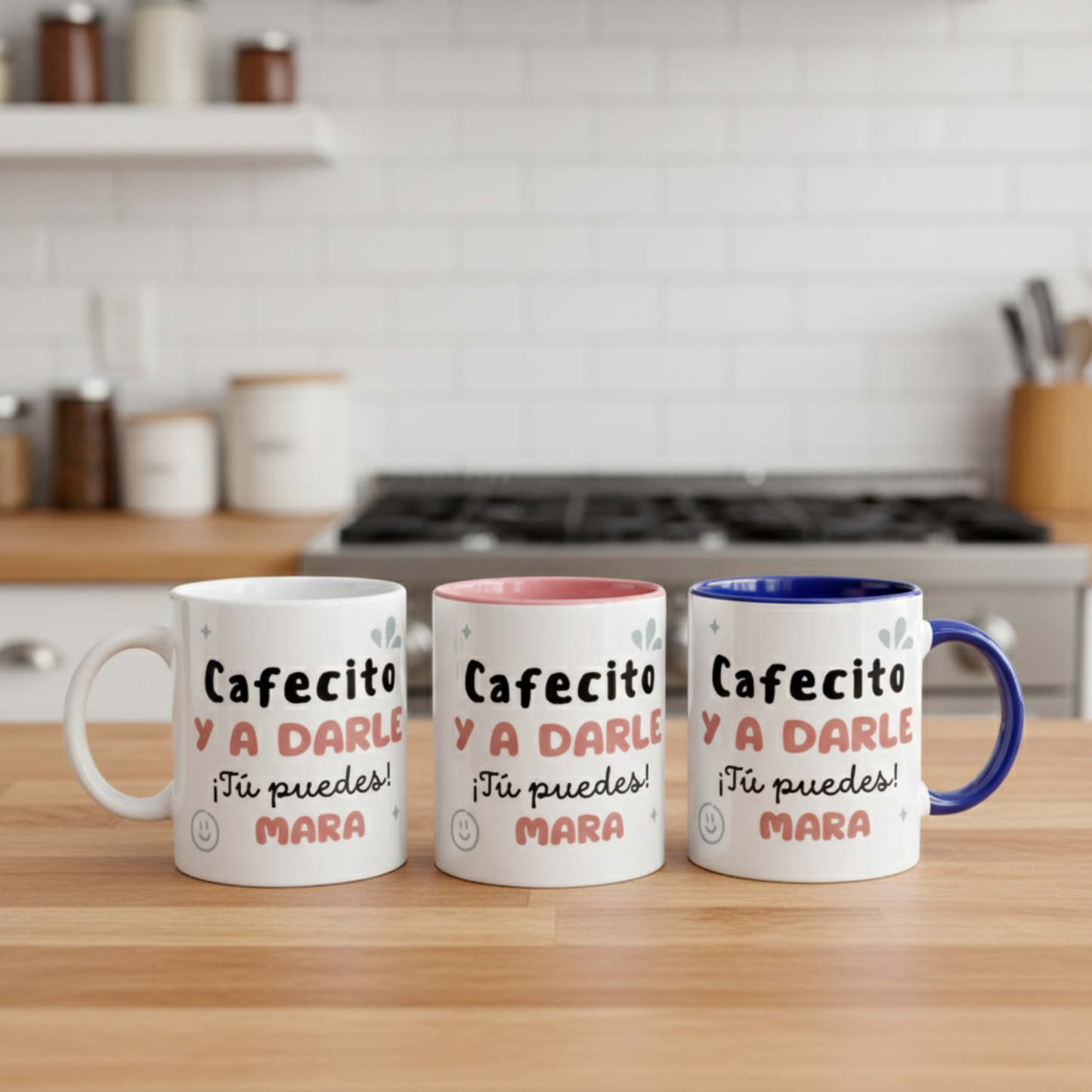 Taza personalizada "Cafecito y a darle"