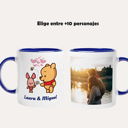 Taza personaje con foto personalizada