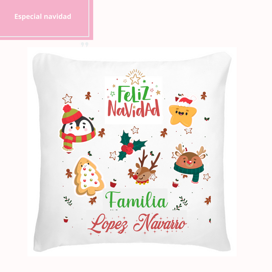 Cojín Especial Navidad - Personalizado Familia