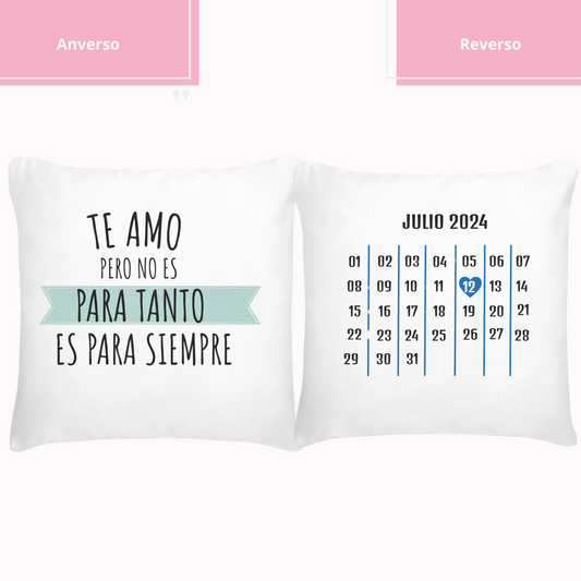 Cojin Personalizado - Calendario