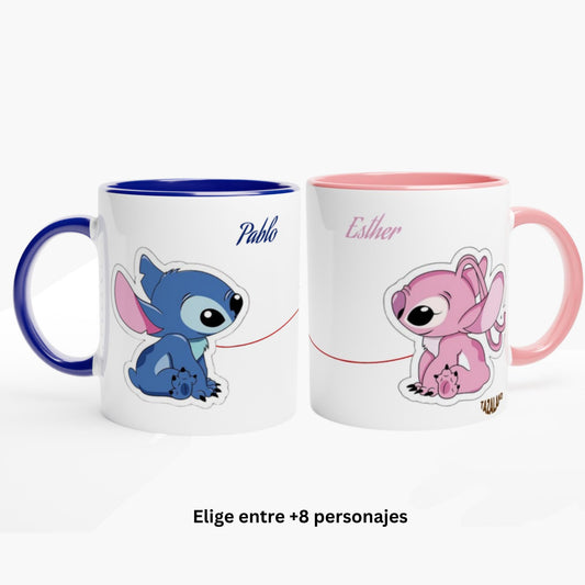 Pack 2 tazas Personajes Hilo Rojo - Personalizada