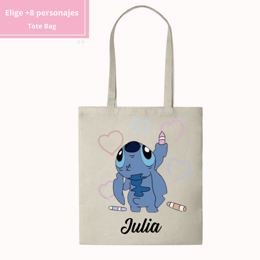 Tote Bag Personalizada - Personaje con nombre