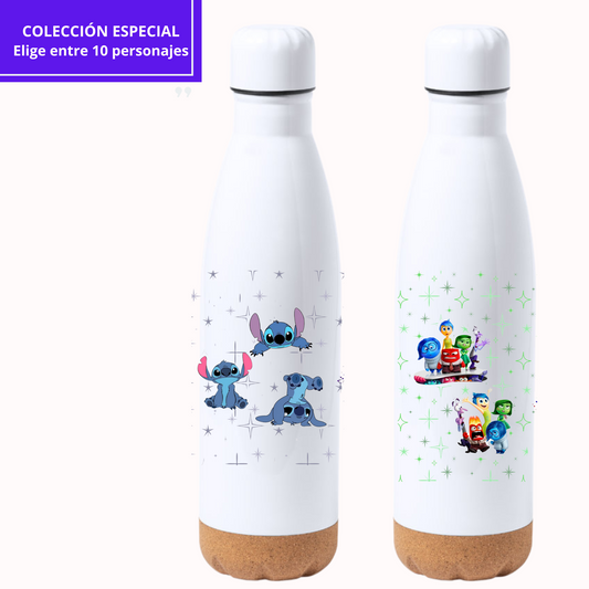 Botella Colección Especial - Personajes Personalizada con Nombre