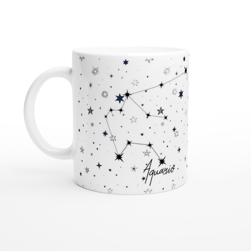 Taza Horóscopo Aquario - Personalizada con tu nombre