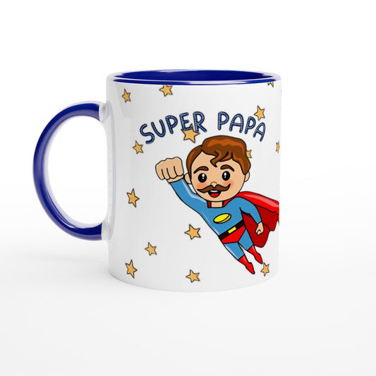 Taza Super Papá Personalizada con nombre