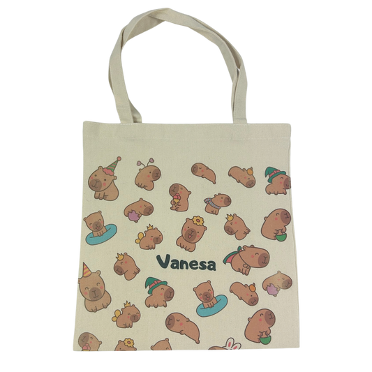 Tote bag premium - Capibara personalizado