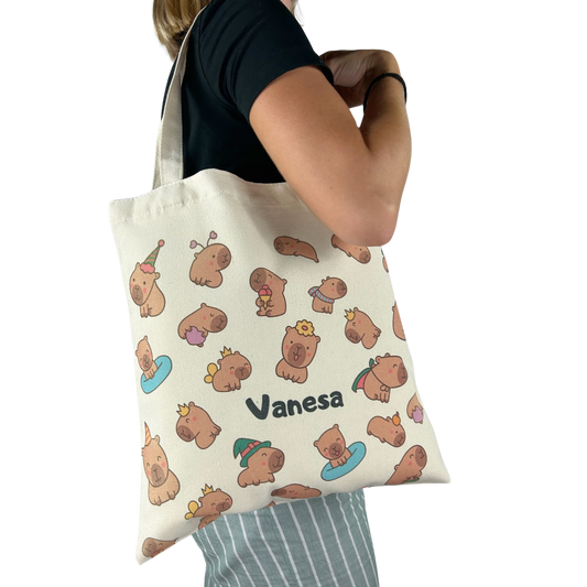 Tote bag premium - Capibara personalizado