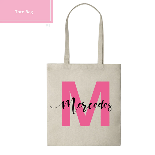 Tote Bag Personalizada - Inicial nombre
